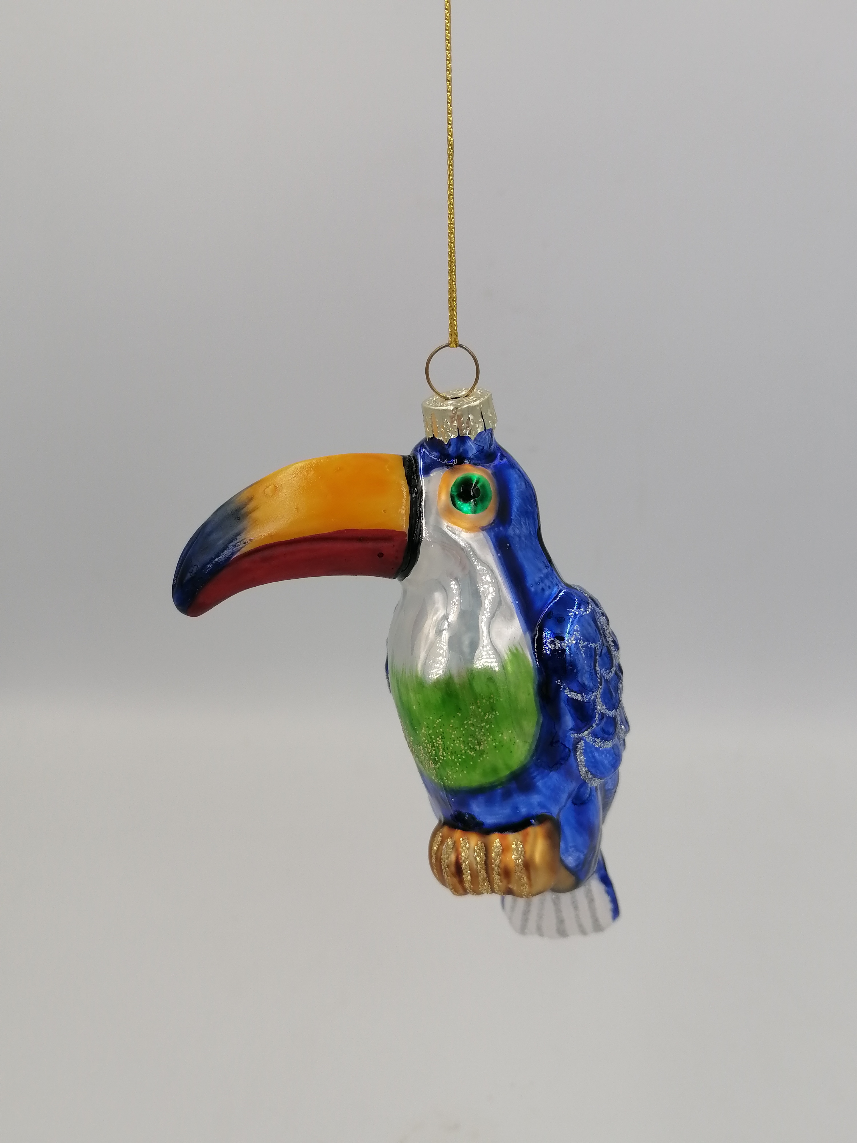 Украшение новогоднее Тукан синий