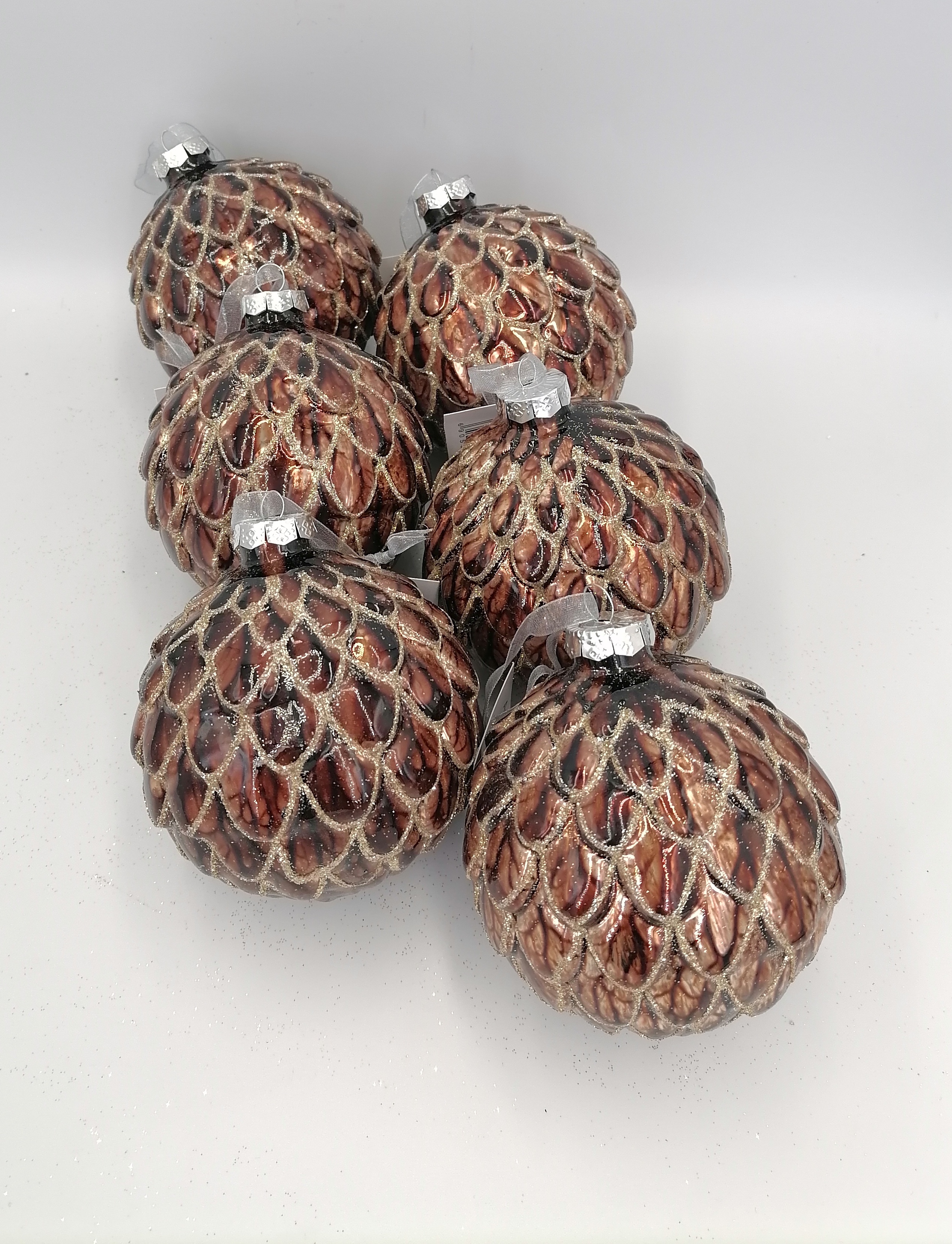 Украшение новогоднее Шар, D 10 см, L10 W10 H10 см