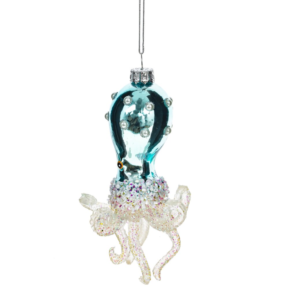 Елочная игрушка, Осьминог, L8, H14, W8